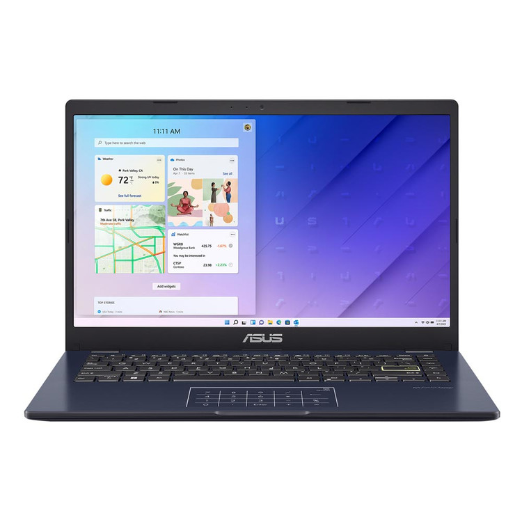 لپ تاپ 14 اینچی ایسوس مدل Vivobook Go 14 E410KA-CL464-Celeron N4500-4GB DDR4-64GB eMMC-1TB SSD-TN-W - کاستوم شده