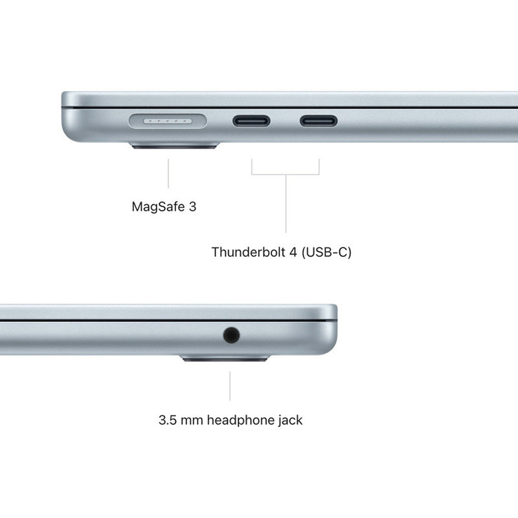 لپ تاپ 13.6 اینچی اپل مدل MacBook Air MDHJ4 2026 LLA-M5-16GB RAM-1TB SSD