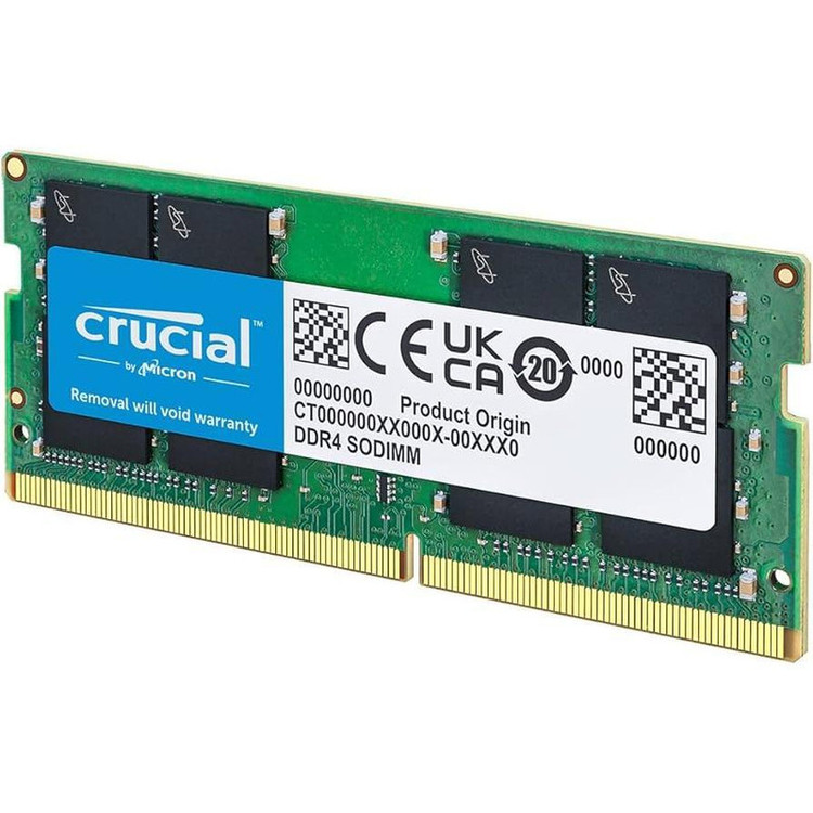 رم لپتاپ DDR4 تک کاناله 8 گیگابایت 3200 مگاهرتز کروشیال مدل CT8 با تایمینگ CL22 و ولتاژ 1.2 ولت