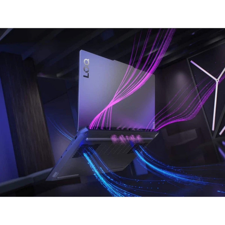 لپتاپ لنوو مدل LOQ 15IRX9 با پردازنده Core i7-13650HX و گرافیک RTX4050 6GB، رم DDR5 16GB با فرکانس 4800MHz، حافظه SSD با ظرفیت 512GB، نمایشگر 15.6 اینچ IPS با وضوح FHD و نرخ بهروزرسانی 144 هرتز، دارای نور پسزمینه کیبورد
