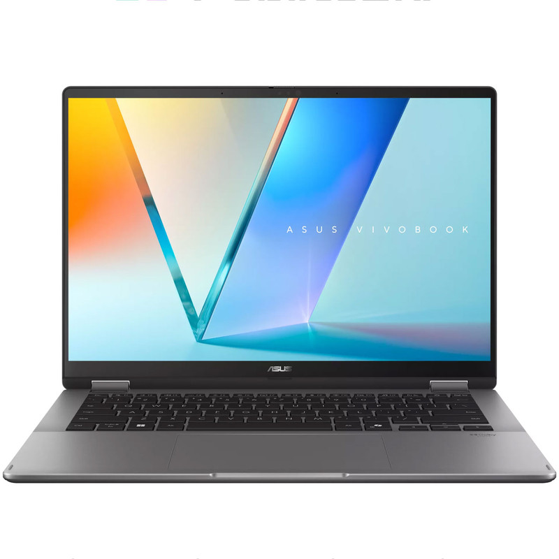 لپ تاپ 14 اینچی ایسوس مدل Vivobook 14 Flip TP3407SA-Core Ultra 7 256V-16GB LPDDR5X-1TB SSD-OLED-Backlit-Touch