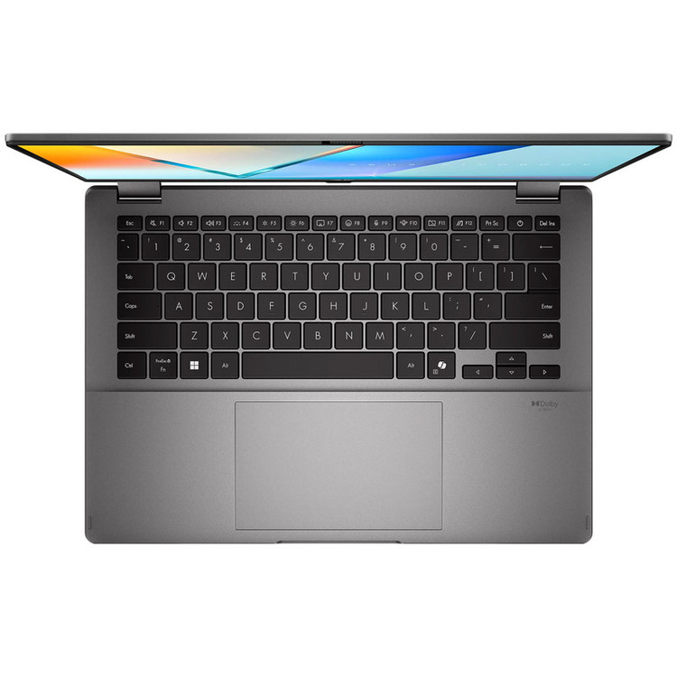 لپ تاپ 14 اینچی ایسوس مدل Vivobook 14 Flip TP3407SA-Core Ultra 7 256V-16GB LPDDR5X-1TB SSD-OLED-Backlit-Touch