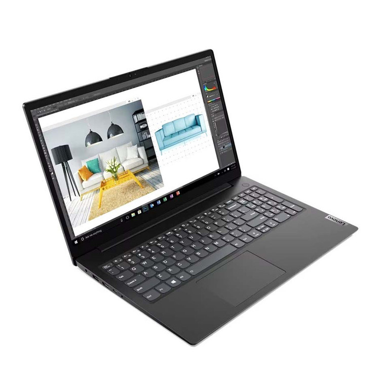 لپتاپ لنوو مدل V15 G2 IJL با پردازنده Celeron N4500، رم DDR4 8GB با فرکانس 2933MHz، حافظه SSD با ظرفیت 256GB، نمایشگر 15.6 اینچ TN با وضوح Full HD