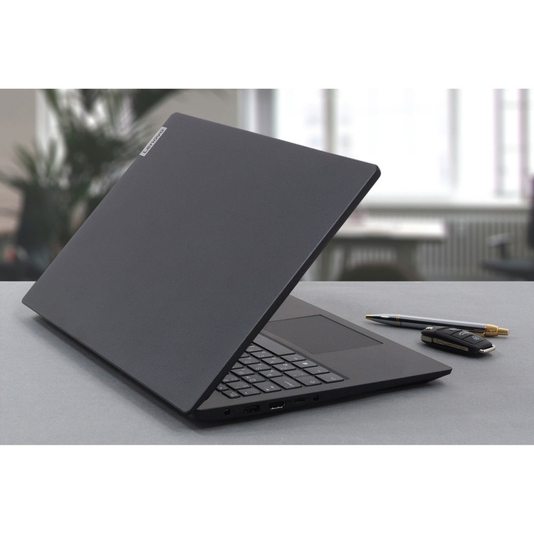 لپتاپ لنوو مدل V15 G2 IJL با پردازنده Celeron N4500، رم DDR4 8GB با فرکانس 2933MHz، حافظه SSD با ظرفیت 256GB، نمایشگر 15.6 اینچ TN با وضوح Full HD